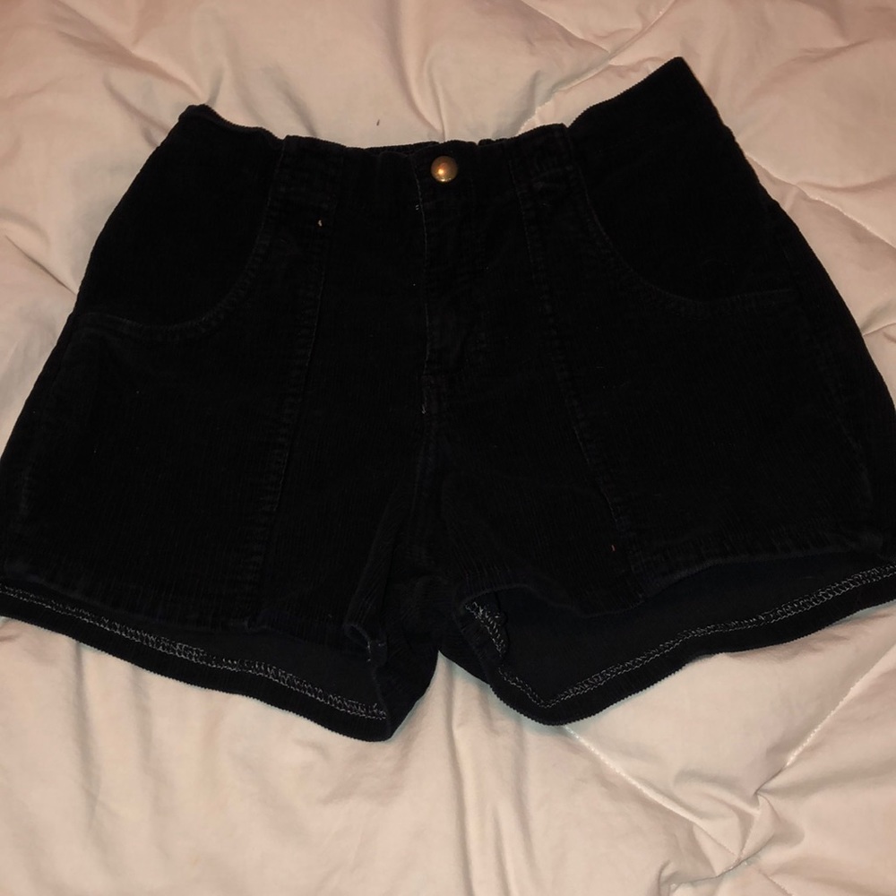 American Apparel Corduroy High Waist Shorts